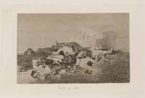Mindkettő és több (még rosszabb), 22. lemez a The Disasters of War-ból alkotó: Francisco de Goya