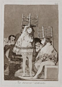 Már van egy 26-os ülőlapjuk a "Los Caprichos" (A Capricák) sorozatból. alkotó: Francisco de Goya