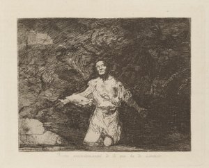 Szomorú előérzetek arról, hogy mi fog történni, pl. 1 a The Disasters of War sorozatból alkotó: Francisco de Goya
