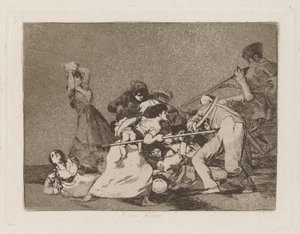 Y son fieras (And They Are Like Wild Beasts), pl. 5 a Los desastres de la guerra (A háború katasztrófái) sorozatból alkotó: Francisco de Goya