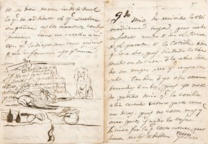 Levél Martín Zapaterhez alkotó: Francisco de Goya