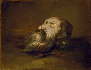 Szent fejét lefejezték alkotó: Francisco Herrera the Elder