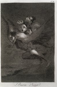 193-0082164 Jó utazás, „Los caprichos” 64-es tábla alkotó: Francisco Jose de Goya y Lucientes