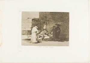 Egy nő jótékonysága, 49. tábla A háború katasztrófái című kötetből alkotó: Francisco Jose de Goya y Lucientes