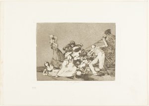És olyanok, mint a vadállatok, a The Disasters of War ötös táblája alkotó: Francisco Jose de Goya y Lucientes