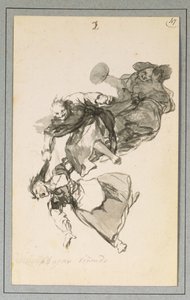 Bajan riñendo, vagy Lemennek veszekedni alkotó: Francisco de Goya