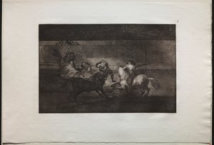 Bikaviadalok: Pepe Illo halála (3. kompozíció) alkotó: Francisco de Goya