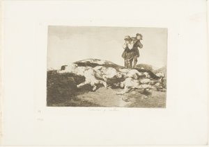 Temesd el őket, és maradj csendben, 18. lemez a The Disasters of War-ból alkotó: Francisco Jose de Goya y Lucientes