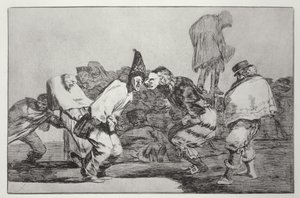 Farsangi fantázia, „Példabeszédek” 14. tányérja alkotó: Francisco Jose de Goya y Lucientes
