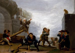 Gyermekek verekednek és játszanak a libikókán