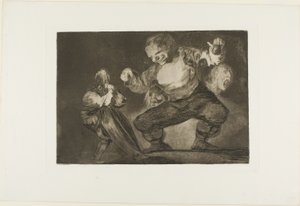 Táncoló óriás, a Disparatestől, 4. lemezként a Los Proverbiosban alkotó: Francisco Jose de Goya y Lucientes
