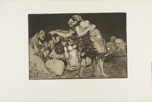 Disorderly Folly, hetedik tábla a Példabeszédekből alkotó: Francisco Jose de Goya y Lucientes
