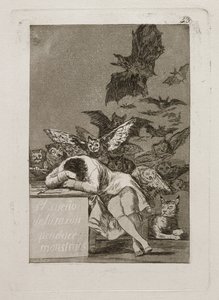 A The Dream of Reason szörnyeket produkál alkotó: Francisco Jose de Goya y Lucientes