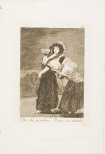 Az ég szerelmére: és ez volt az anyja, 16. tányér a Los Caprichosból alkotó: Francisco Jose de Goya y Lucientes