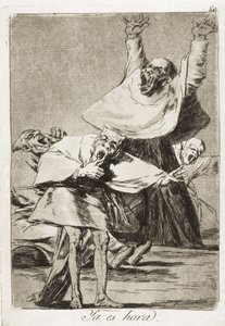 GOYA Y LUCIENTES, Francisco de (1746-1828). Itt az idő. 1797-1799. (21 x 14