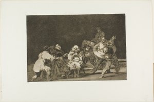 Aki nem kedvel téged, az viccből rágalmaz, 17. tábla Los Proverbiosból alkotó: Francisco Jose de Goya y Lucientes