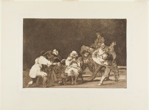 Aki nem kedvel téged, az viccből rágalmaz, 17. tábla Los Proverbiosból alkotó: Francisco Jose de Goya y Lucientes