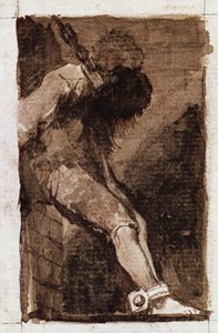 Ha bűnözőről van szó, gyorsan meghal. (Aquatinta, 1810 körül) alkotó: Francisco de Goya