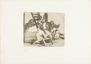Ez egy nehéz lépés!, 14. tábla A háború katasztrófái című könyvből alkotó: Francisco Jose de Goya y Lucientes