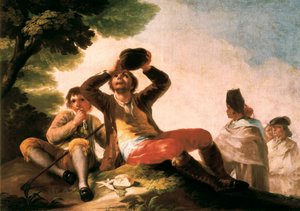 ""Le buveur"" Francisco de Goya y Lucientes (1746-1828). 1777. Madrid. Musee du Prado. alkotó: Francisco Jose de Goya y Lucientes