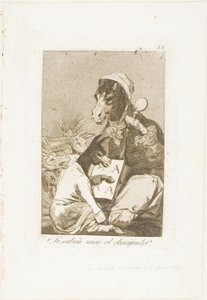 Lehet, hogy a tanuló nem tud többet?, 37. lemez Los Caprichosból alkotó: Francisco Jose de Goya y Lucientes