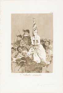 Semmit sem lehetett tenni ellene, Los Caprichos 24-es lemeze alkotó: Francisco Jose de Goya y Lucientes