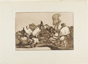 Örülj, karnevál, mert holnap hamu leszel, Los Proverbios 14-es táblája alkotó: Francisco Jose de Goya y Lucientes
