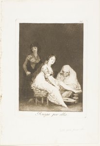Imádkozik érte, 31. lemez Los Caprichosból alkotó: Francisco Jose de Goya y Lucientes
