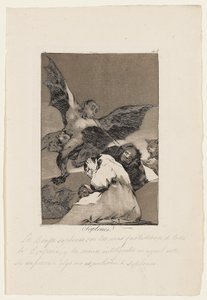 Soplones, Los Caprichos tányérja, 1799 alkotó: Francisco de Goya