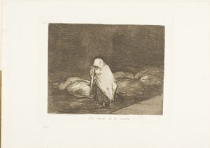 The Beds of Death, 62. lemez a The Disasters of War-ból alkotó: Francisco Jose de Goya y Lucientes