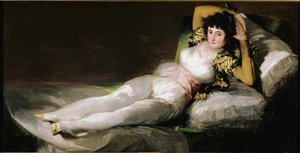 A felöltözött Maja alkotó: Francisco Jose de Goya y Lucientes