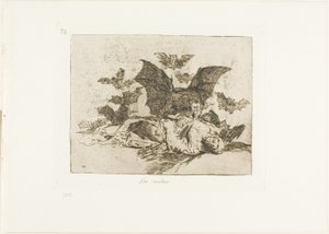 A következmények, a háború katasztrófáinak 72. lemeze alkotó: Francisco Jose de Goya y Lucientes