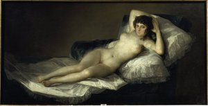 A meztelen Maja, 1798-1805 körül (olaj, vászon) alkotó: Francisco Jose de Goya y Lucientes