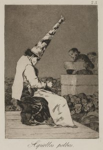 Azok a porszemek (Aquellos Polbos) alkotó: Francisco de Goya