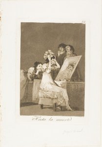 Halálig, 55. lemez Los Caprichosból alkotó: Francisco Jose de Goya y Lucientes