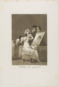 Halálig, 55. lemez Los Caprichosból alkotó: Francisco Jose de Goya y Lucientes