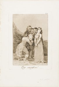 Micsoda áldozat!, 14. lemez Los Caprichosból alkotó: Francisco Jose de Goya y Lucientes