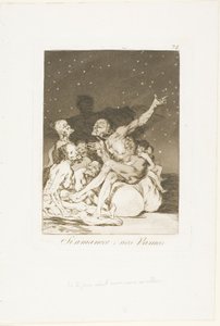 Amikor szünetet tart a nap, a 71-es lemez Los Caprichostól alkotó: Francisco Jose de Goya y Lucientes