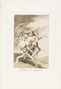 Merre megy anya?, 65-ös tábla Los Caprichosból alkotó: Francisco Jose de Goya y Lucientes