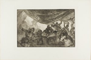 Anélkül, hogy Istennek vagy az ördögnek ajánlaná magát, Los Proverbios 15. lemeze alkotó: Francisco Jose de Goya y Lucientes