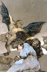 szörnyek, metszet 1797-1799 alkotó: Francisco Jose de Goya y Lucientes