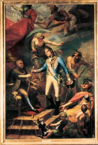 IV. Károly spanyol (1748-1819) Manuel Godoyt (1767-1851) a haditengerészet admirálisává nevezte ki alkotó: Francisco Llacer y Valdermont