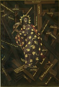 A keresztes Krisztus, XVIII. század eleje. alkotó: Francisco Moyen