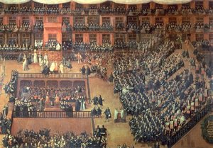 Auto de Fe a Plaza Mayorban, Madrid, 1680. június 30. (részlet)
