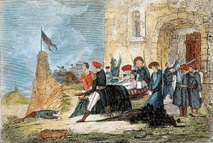 Első karlista háború: Bilbao ostroma (1835) alkotó: Francisco Sainz y Pinto