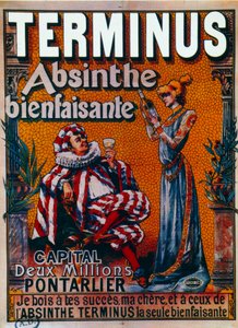 A Terminus „jótékony abszint” reklámja, Pontarlier (plakát)