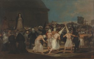 A zászlósok felvonulása alkotó: Francisco de Goya