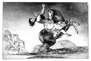 Elraboló ló, 1819-1823 alkotó: Francisco de Goya
