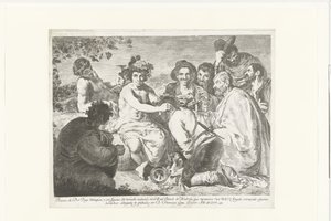 Bacchus a donkaardokban Baco (cím a tárgyon) A Részegek alkotó: Francisco de Goya