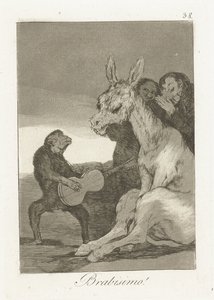 Bravó! Brabisimo! (cím a tárgyon) Los Caprichos (sorozat címe) alkotó: Francisco de Goya